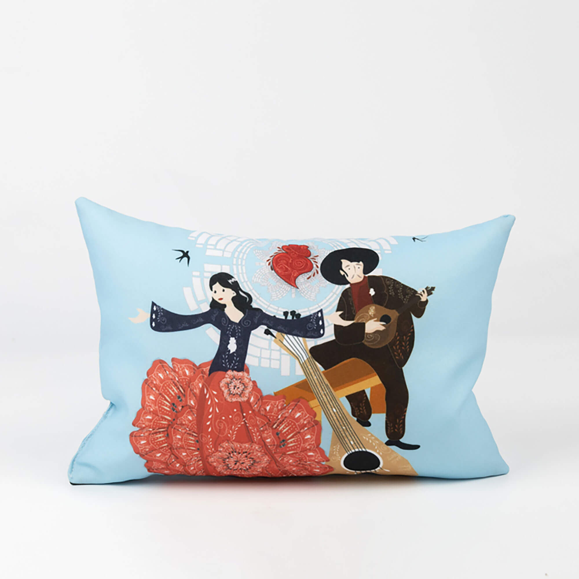 Almohada tejido poli imp total cuadrcomia